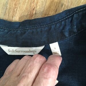 Soft Surroundings Denim Top